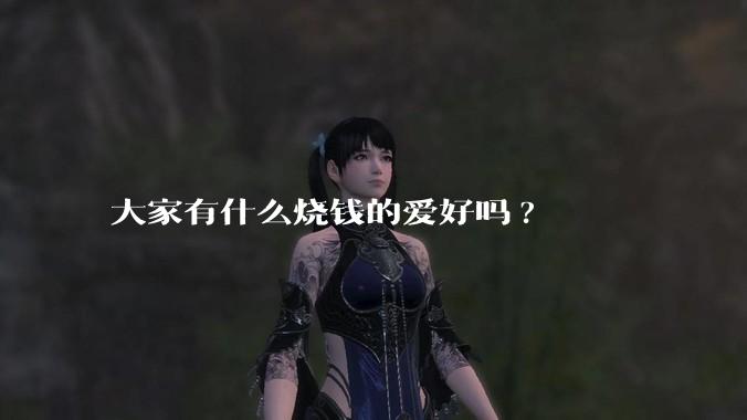 大家有什么烧钱的爱好吗?